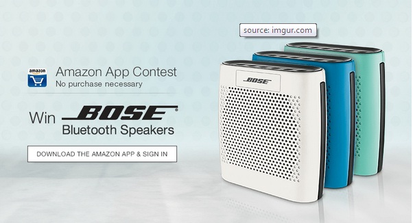 India Desire : Amazon App Contest: Download The Amazon App & Sign In And Get a Chance To Win Bose SoundLink Color Bluetooth Speaker From Amazon